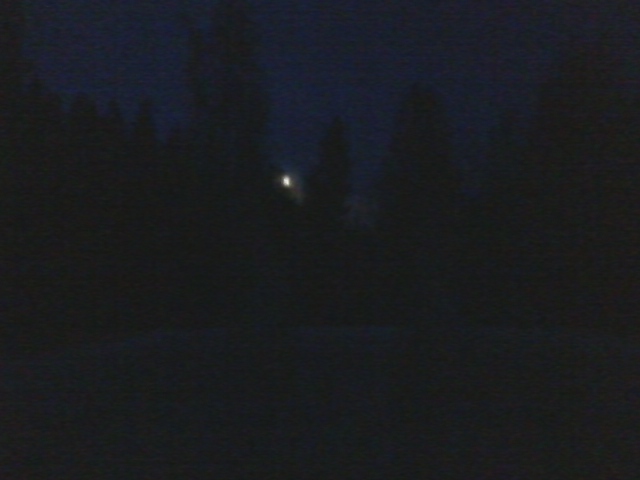 Midnight outdoor bathtub