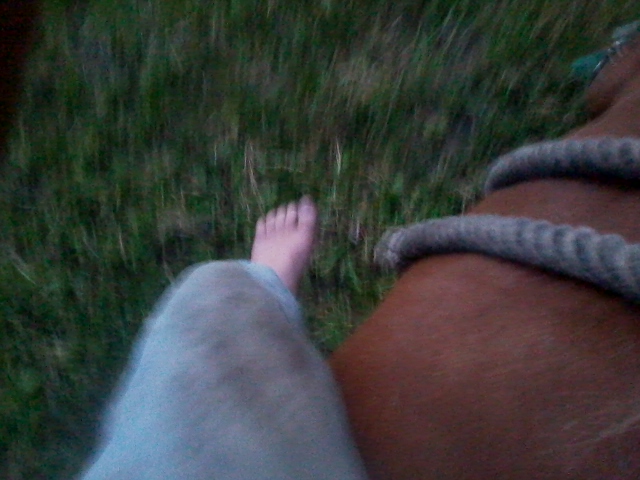 barefoot riding at 12:15 am