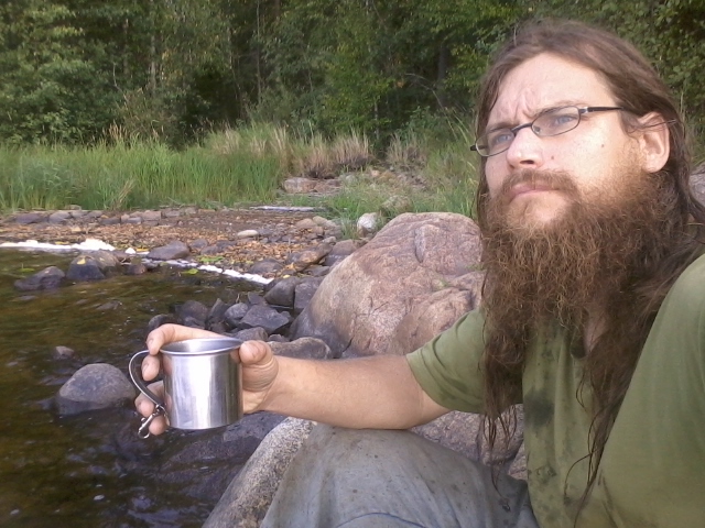 coffee after a morning swim at Lake Paloselkä