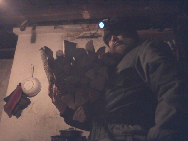 carrying firewood