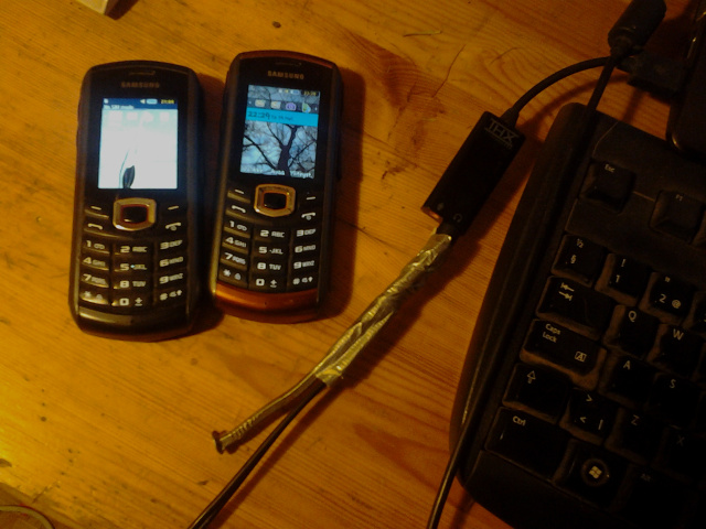 phones and an audio cable