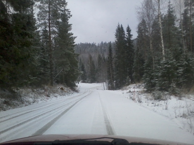 Monday morning: driving to work...