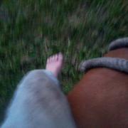 barefoot riding at 12:15 am