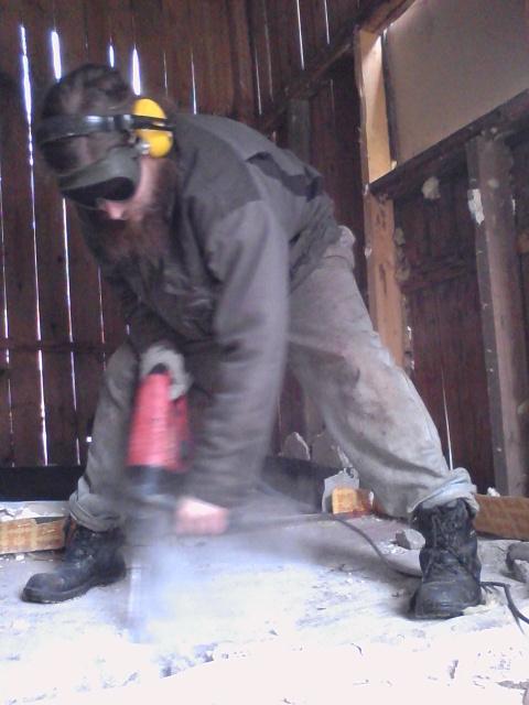 breaking up concrete