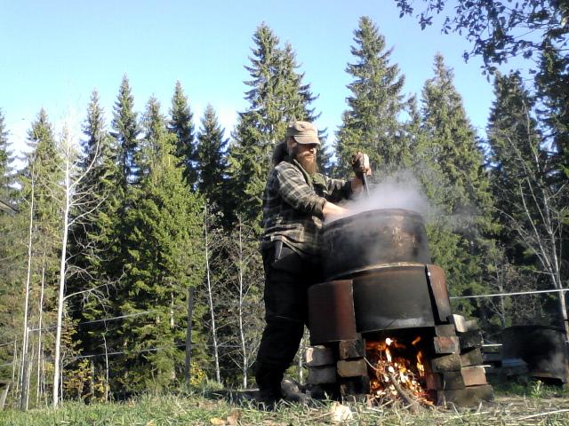 Stirring the mixture