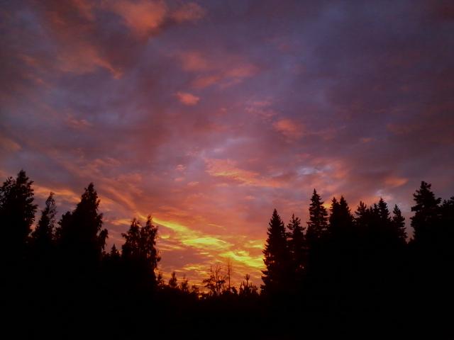 Sunset colours