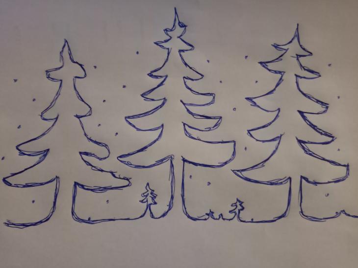 How many trees there are in this picture?
