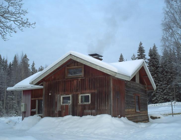 Erkka's house in the wintertime